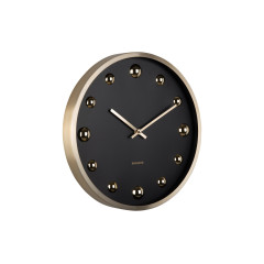 Nástenné hodiny Shiny Dots Karlsson KA5971BK, 36cm